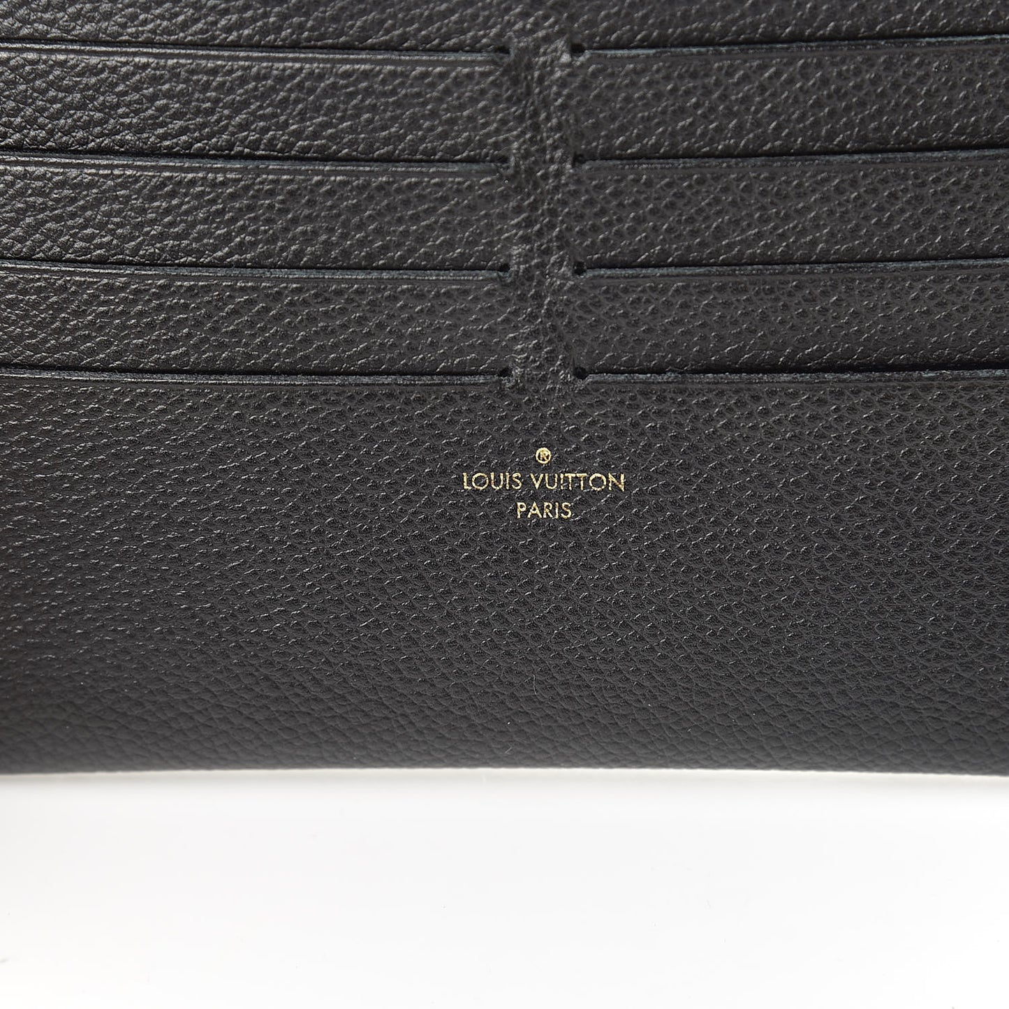Calfskin Felicie Chain Wallet Card Holder Insert Black