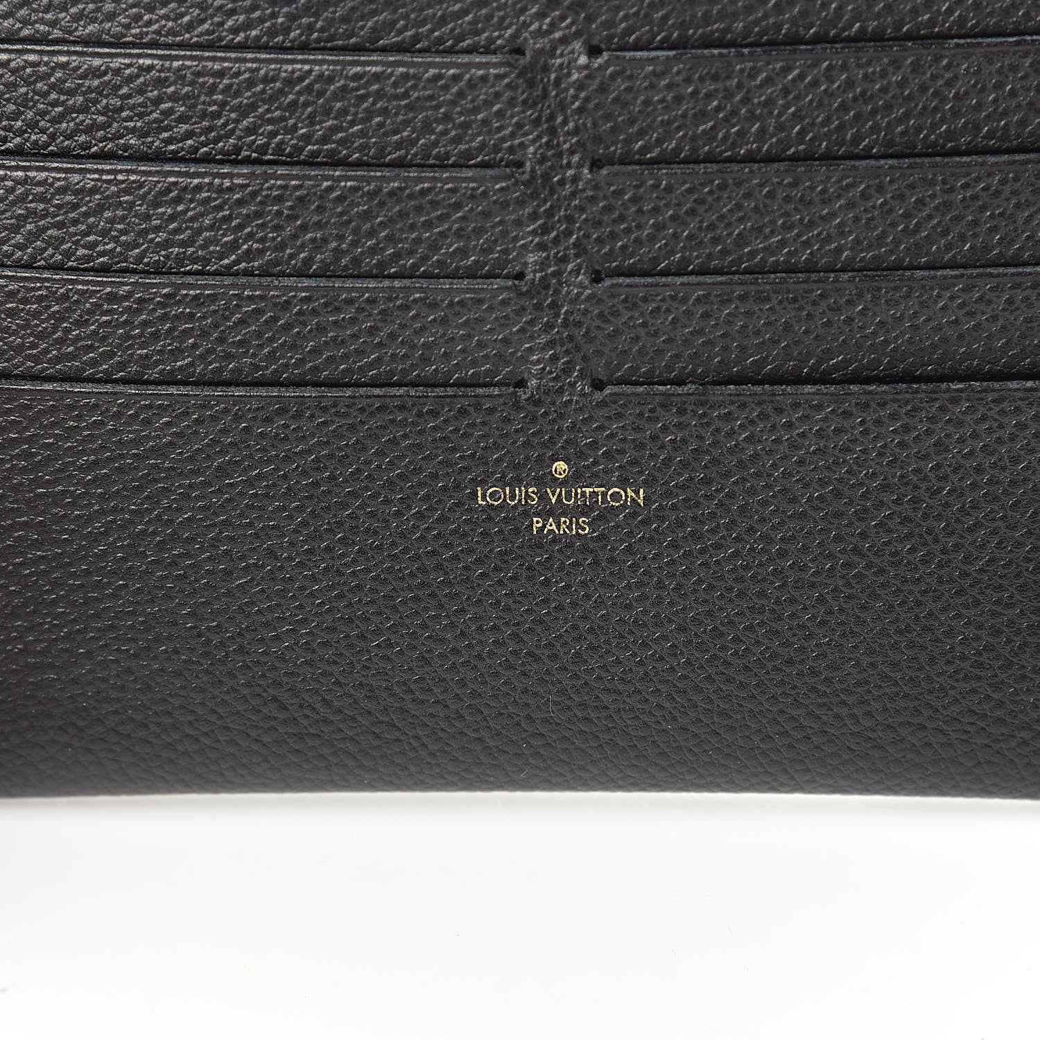 Louis Vuitton Calfskin Felicie Chain Wallet Card Holder Insert Black 6 of 10