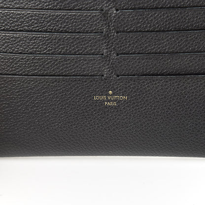 Louis Vuitton Calfskin Felicie Chain Wallet Card Holder Insert Black 6 of 10