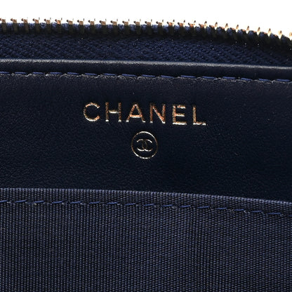 Chanel Caviar Quilted Small Zipped Boy Pouch Navy 7 of 11