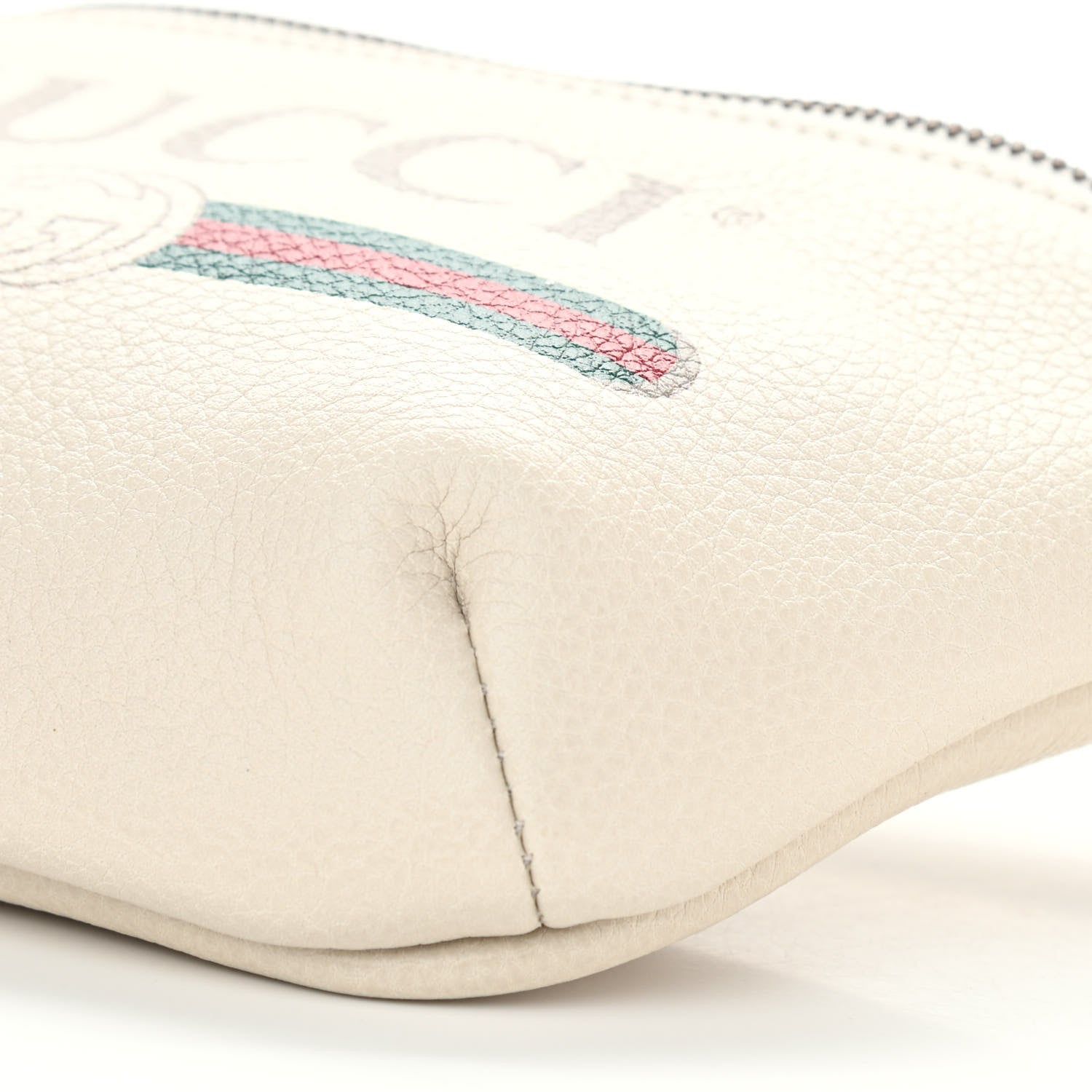 Gucci Grained Calfskin Small Logo Belt Bag White 10 of 10