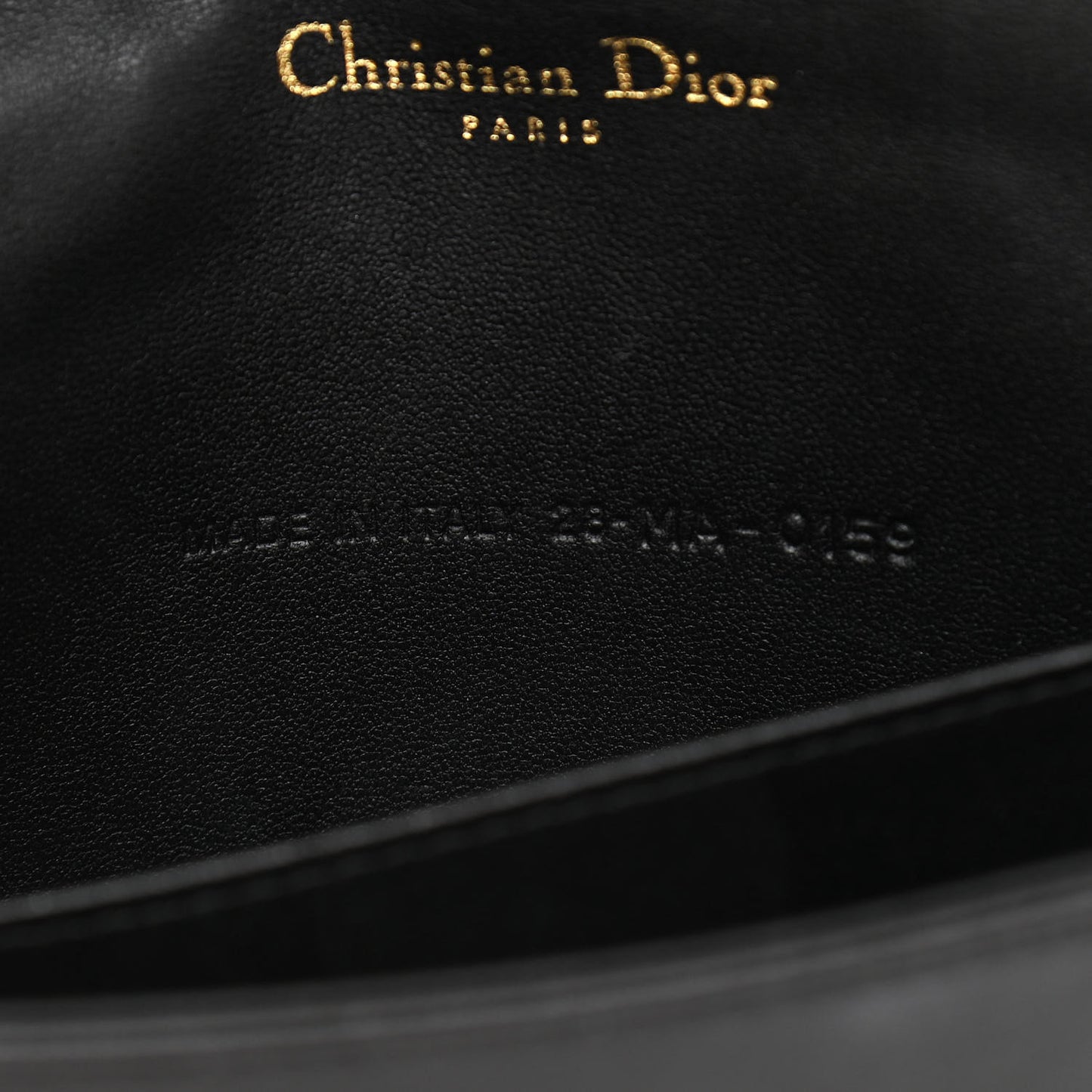 Lambskin Cannage Lady Dior Chain Wallet Black