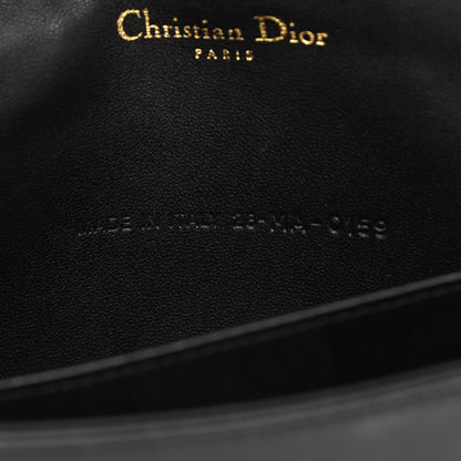 Christian Dior Lambskin Cannage Lady Dior Chain Wallet Black 8 of 12