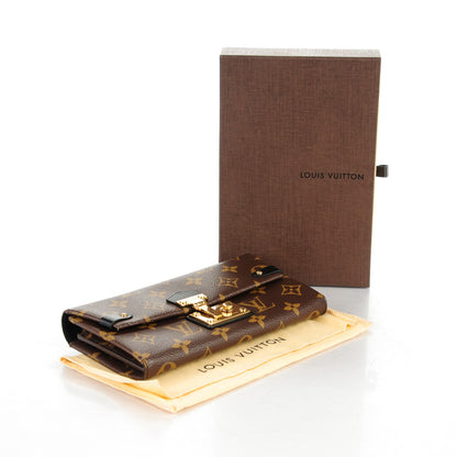 Louis Vuitton Monogram Triangle Wallet Black 4 of 7