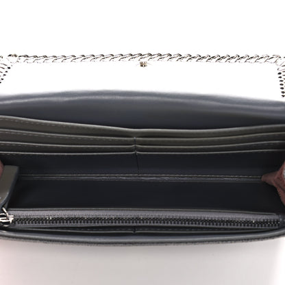Stella McCartney Shaggy Deer Falabella Flap Wallet Grey 5 of 12
