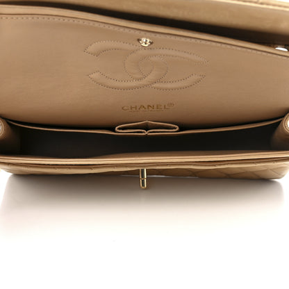 Chanel Lambskin Quilted Medium Double Flap Beige 5 of 14