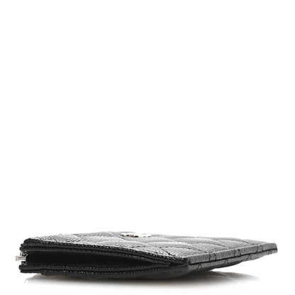 Chanel Caviar Quilted CC Zip Card Holder Black 4 of 8
