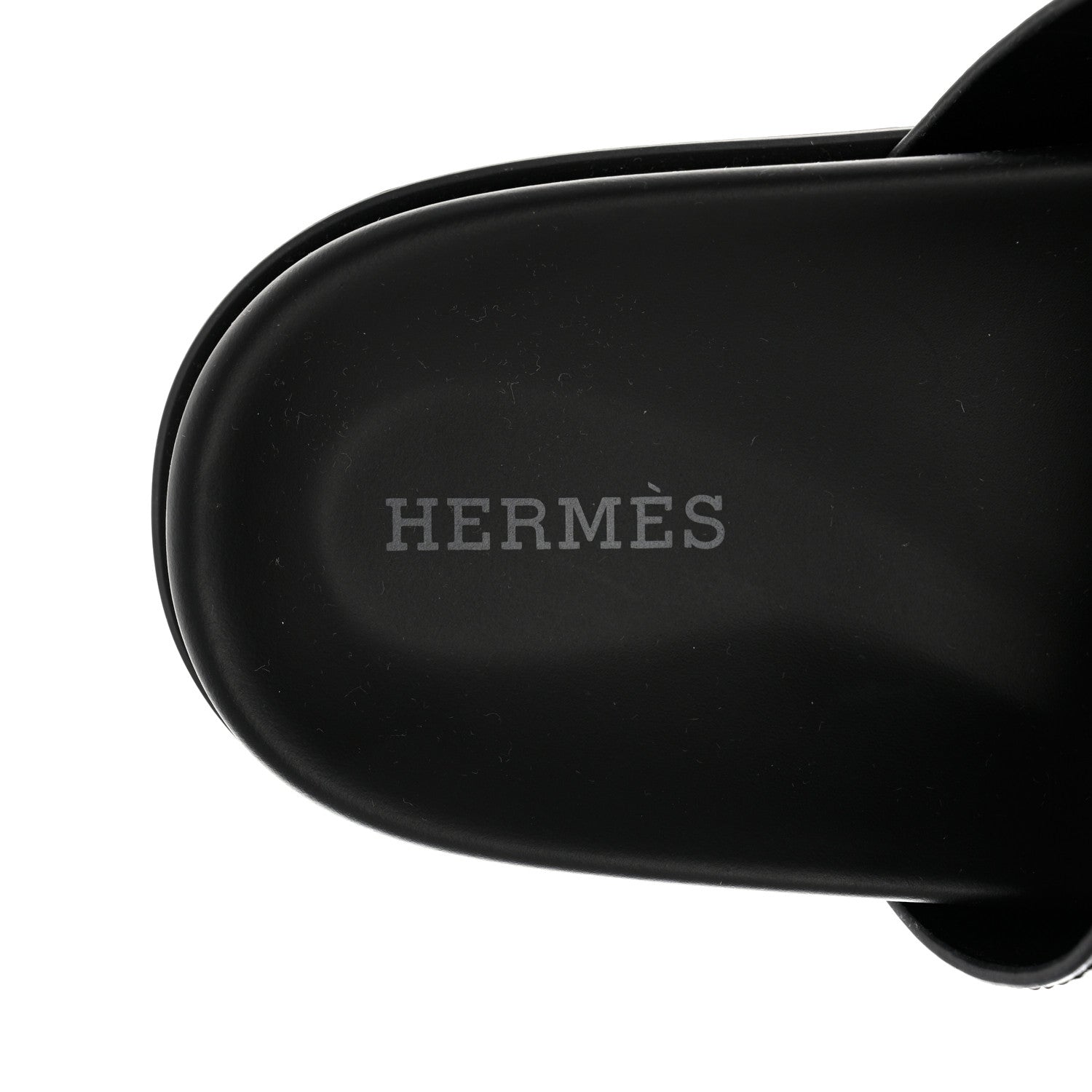 Hermes Calfskin Womens Chypre Sandals 36.5 Black 7 of 9