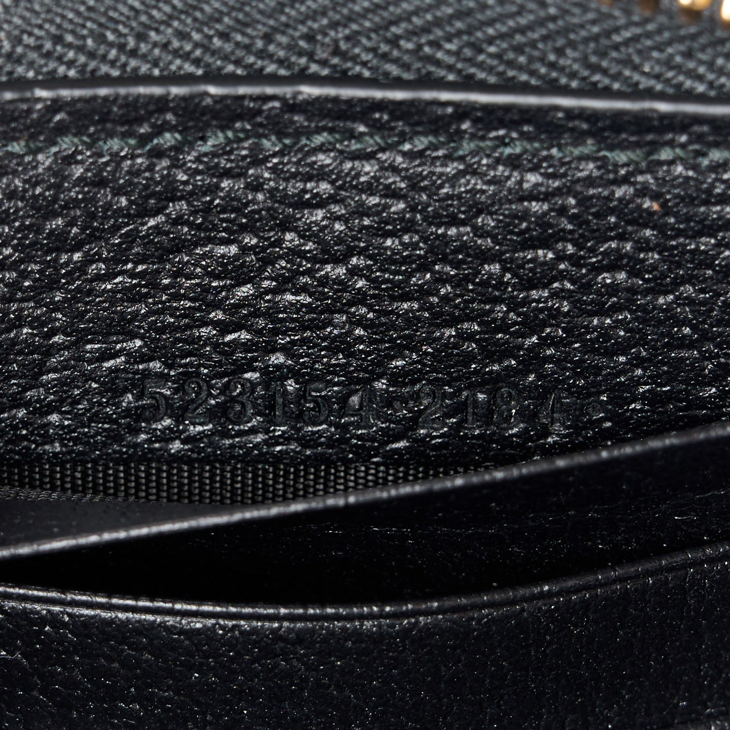 Calfskin Web Ophidia Zip Around Wallet Black