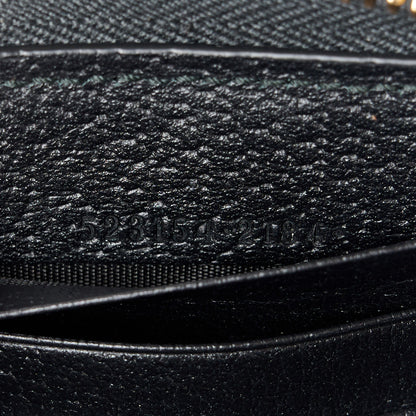Gucci Calfskin Web Ophidia Zip Around Wallet Black 6 of 11