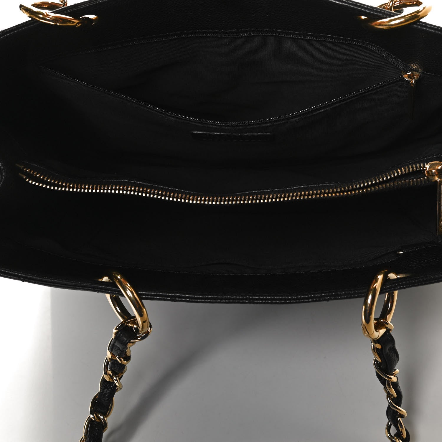 Chanel Caviar Quilted Grand Shopping Tote GST Black 7 of 10