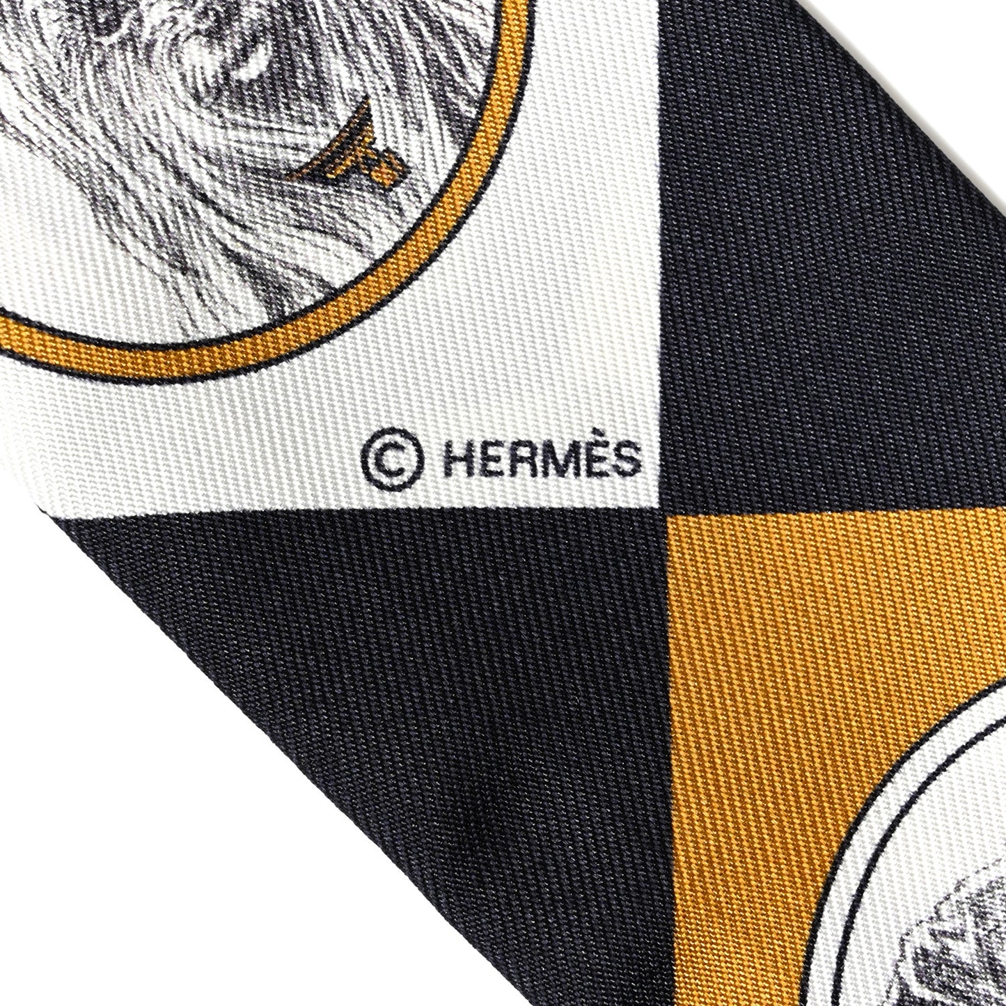 Silk Colliers et Chiens Twilly Black Gold White