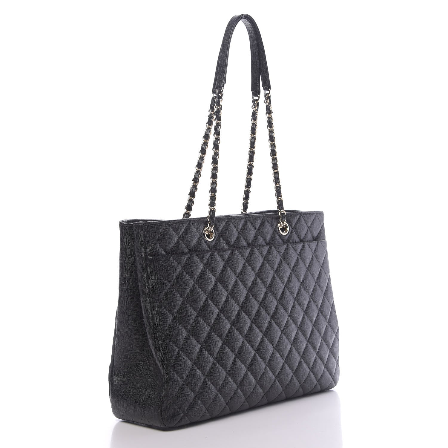 Chanel Caviar Quilted Large Shopping Tote Black 3 of 10
