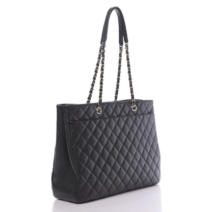 Chanel Caviar Quilted Large Shopping Tote Black 3 of 10