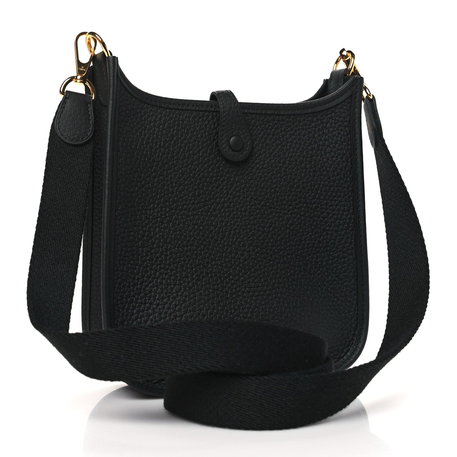 Hermes Taurillon Clemence Evelyne TPM Black 3 of 11