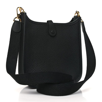 Hermes Taurillon Clemence Evelyne TPM Black 3 of 11