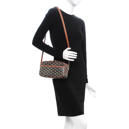 Goyard Goyardine Amacapvert Crossbody Bag Black Gold 2 of 9