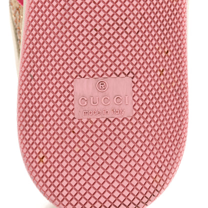 Gucci GG Monogram Nubuck Web Womens Screener Sneakers 37 New Sand Dusty Milk Pink 7 of 9