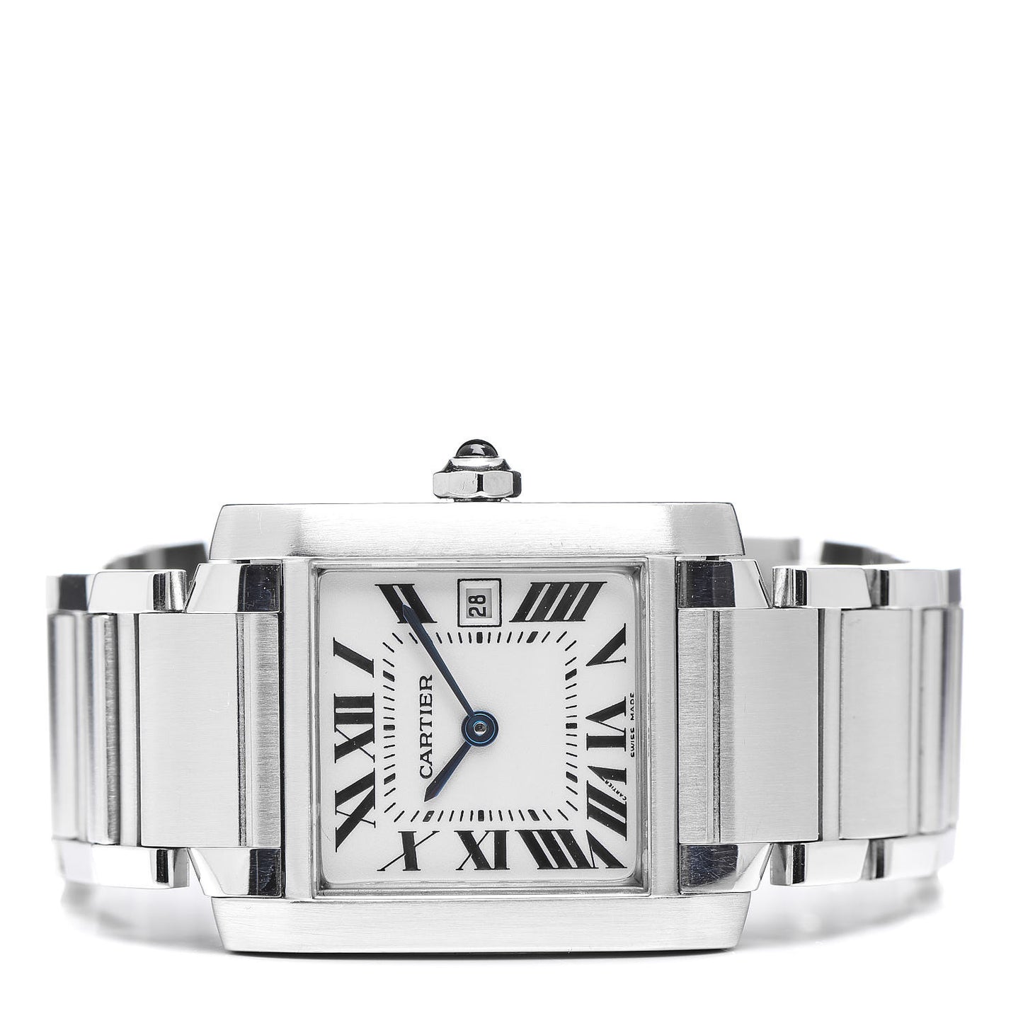 Stainless Steel 25mm Tank Francaise Quartz Watch