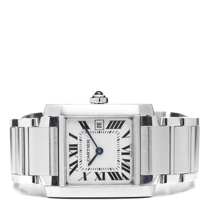 Cartier Stainless Steel 25mm Tank Francaise Quartz Watch 3 of 7
