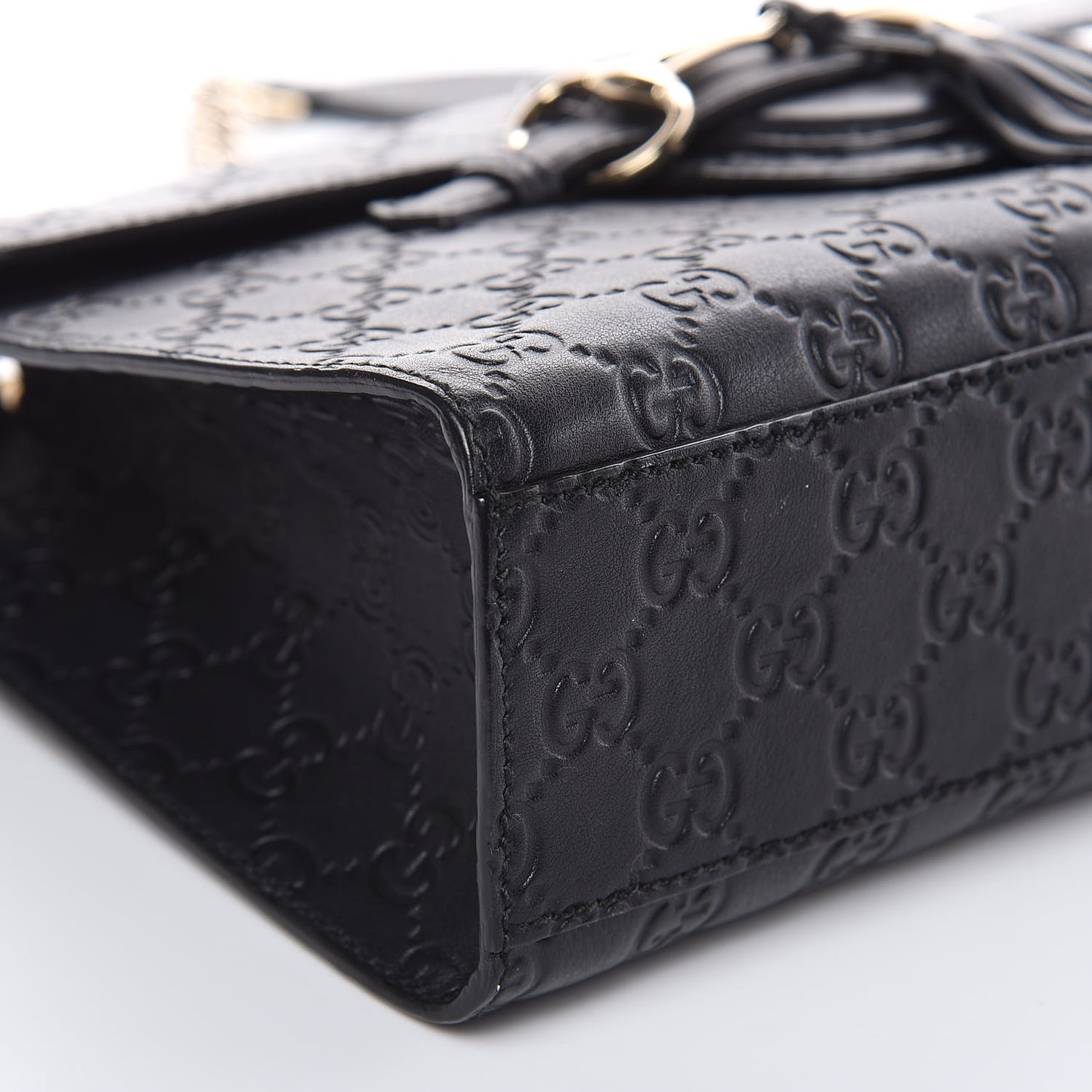 Guccissima Medium Emily Chain Shoulder Bag Black