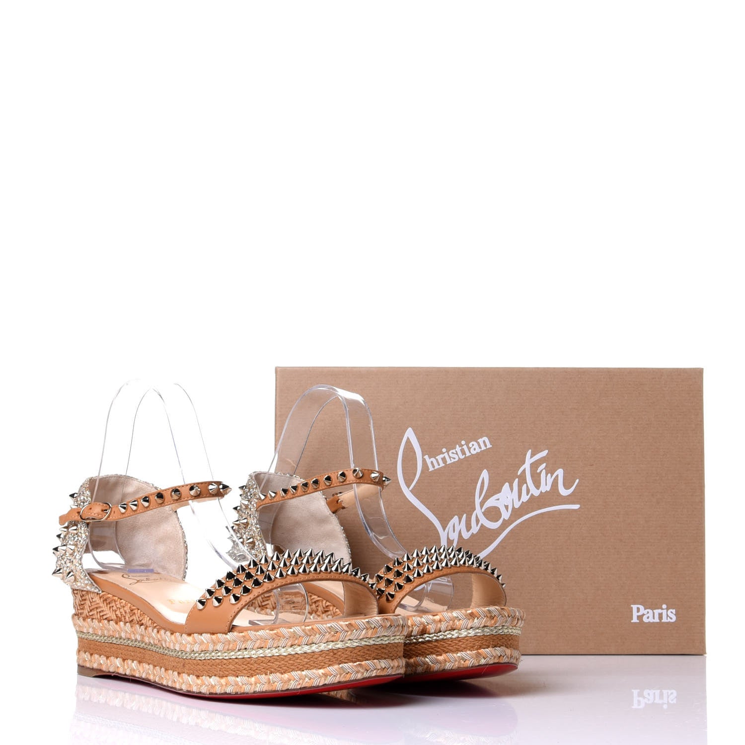 Christian Louboutin Nappa Madmonica 60 Platform Sandals 41 Tan 11 of 11
