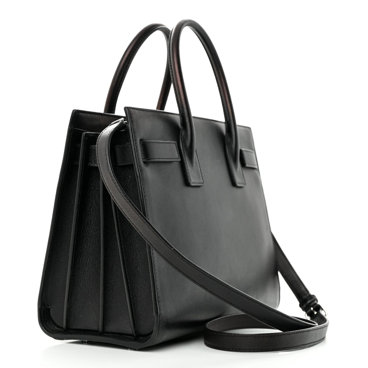 Calfskin Patchwork Baby Sac De Jour Black