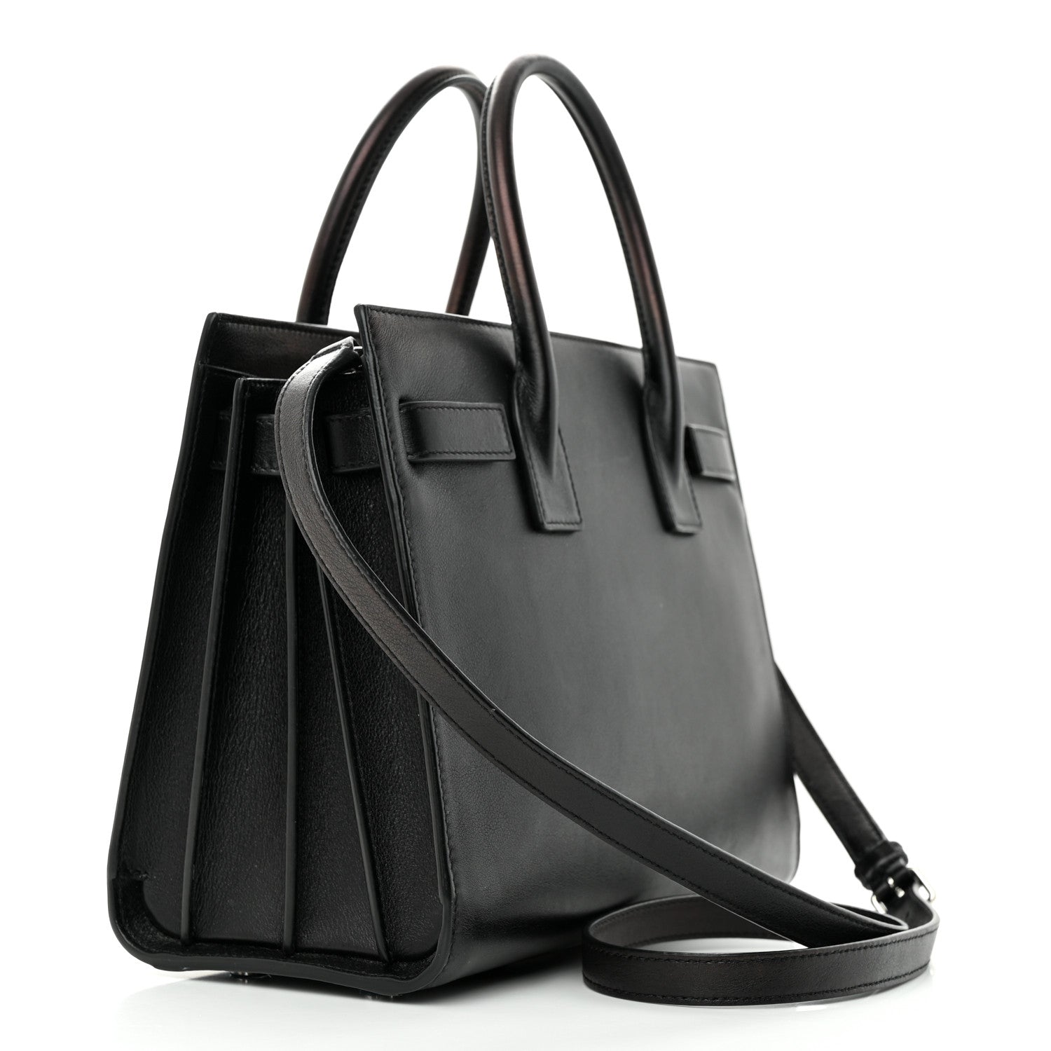 Saint Laurent Calfskin Patchwork Baby Sac De Jour Black 3 of 18