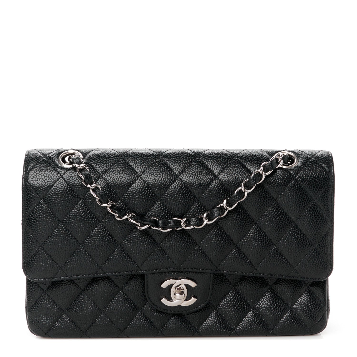 Chanel Caviar Quilted Medium Double Flap Black 1 of 11