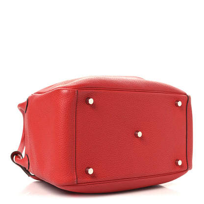 Hermes Taurillon Clemence Lindy 30 Rouge Casaque 4 of 12