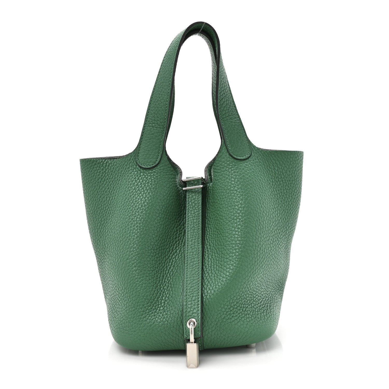 Hermes Taurillon Clemence Picotin Lock 18 PM Vert Vertigo 1 of 9