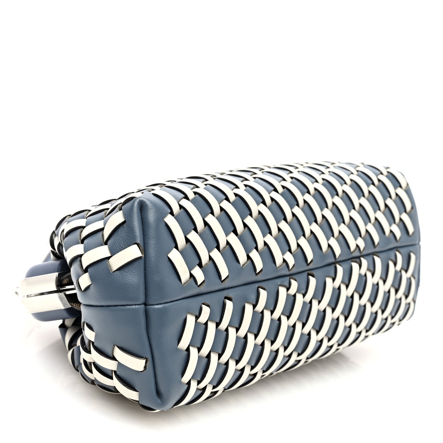 Vitello Grace Intreccio Small Fendi First Mirto Blue White Ice