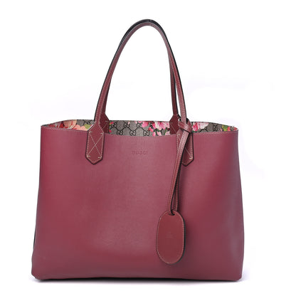 Gucci GG Supreme Monogram Blooms Medium Reversible Tote Beige Multicolor Dry Rose 5 of 11