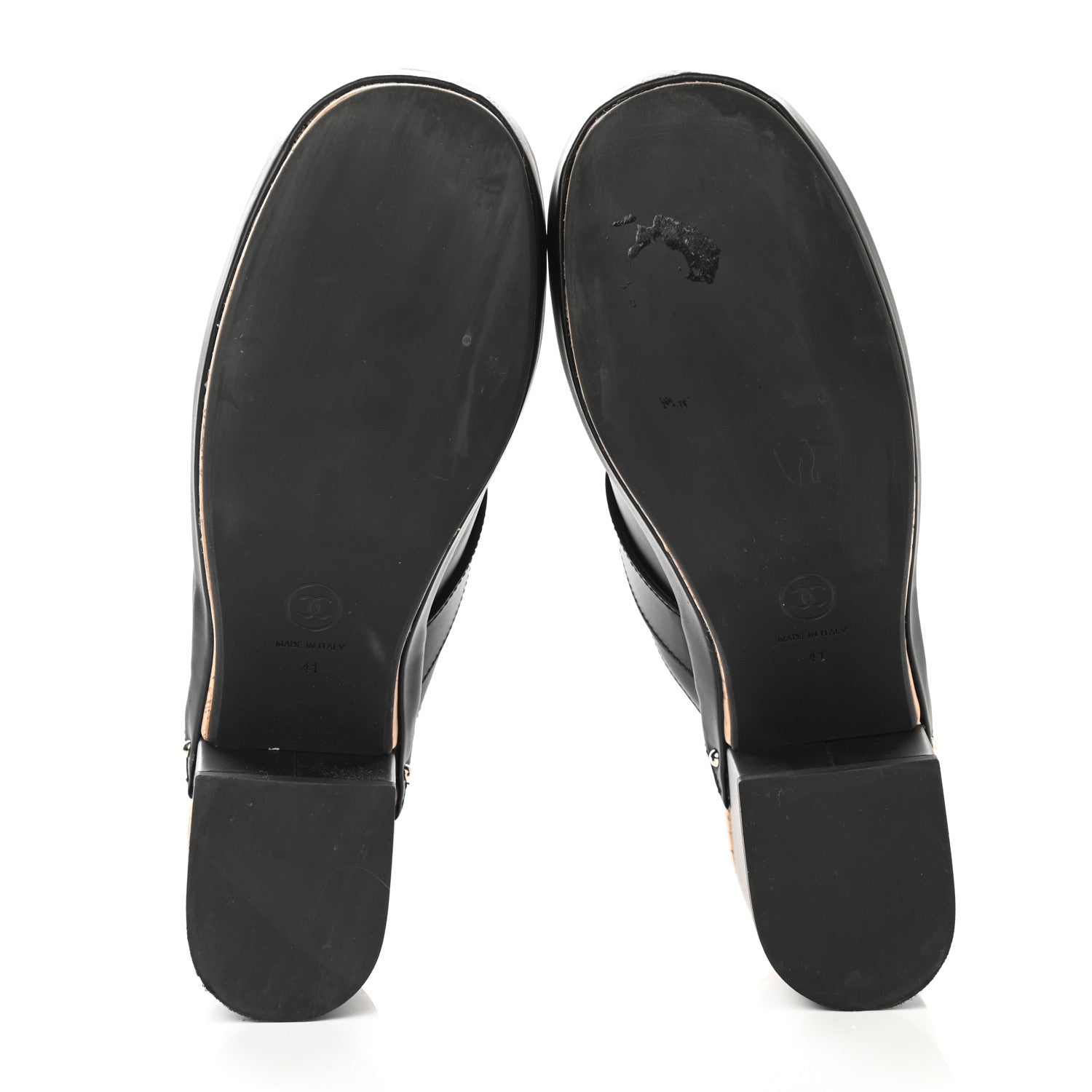 Chanel Calfskin CC Turn Lock Clogs 41 Black 5 of 9