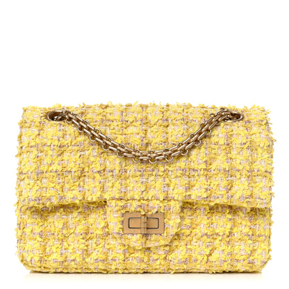 Chanel Tweed Quilted 2.55 Reissue Mini Flap Yellow 1 of 9