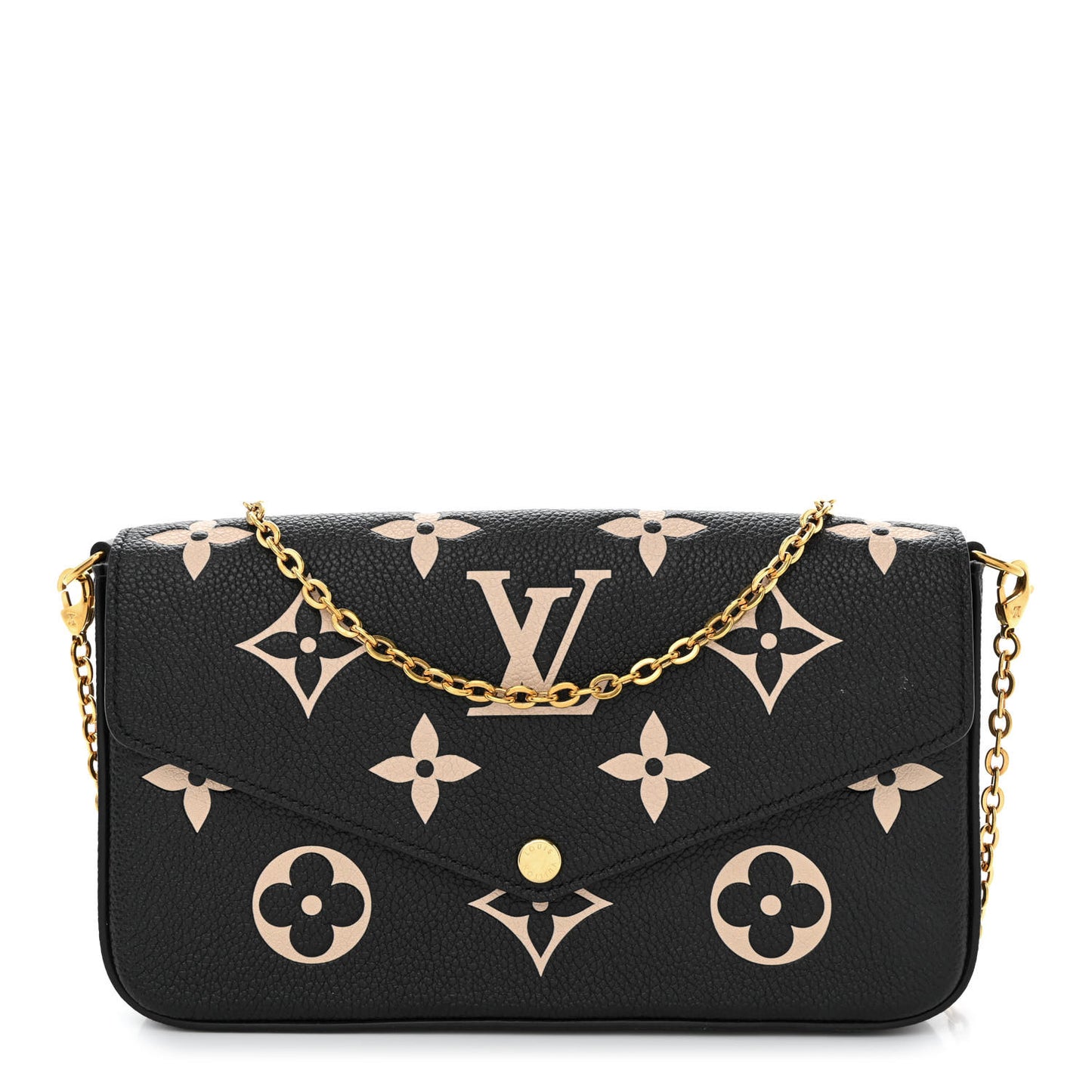 Empreinte Monogram Giant Felicie Pochette Black Beige