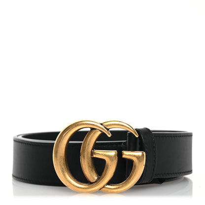 Gucci Calfskin Double G 30mm Belt 75 30 Black 1 of 10