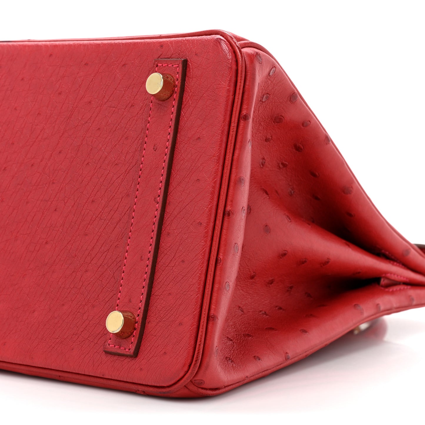 Ostrich Birkin 30 Rouge Vif