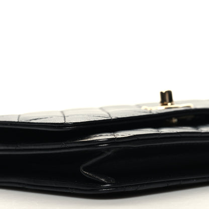 Chanel Lambskin Quilted Trendy CC Wallet On Chain WOC Black 10 of 12