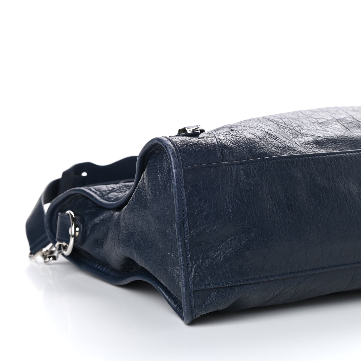 Balenciaga Agneau Classic Silver Hardware City Bleu Obscur 8 of 10