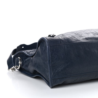 Balenciaga Agneau Classic Silver Hardware City Bleu Obscur 8 of 10