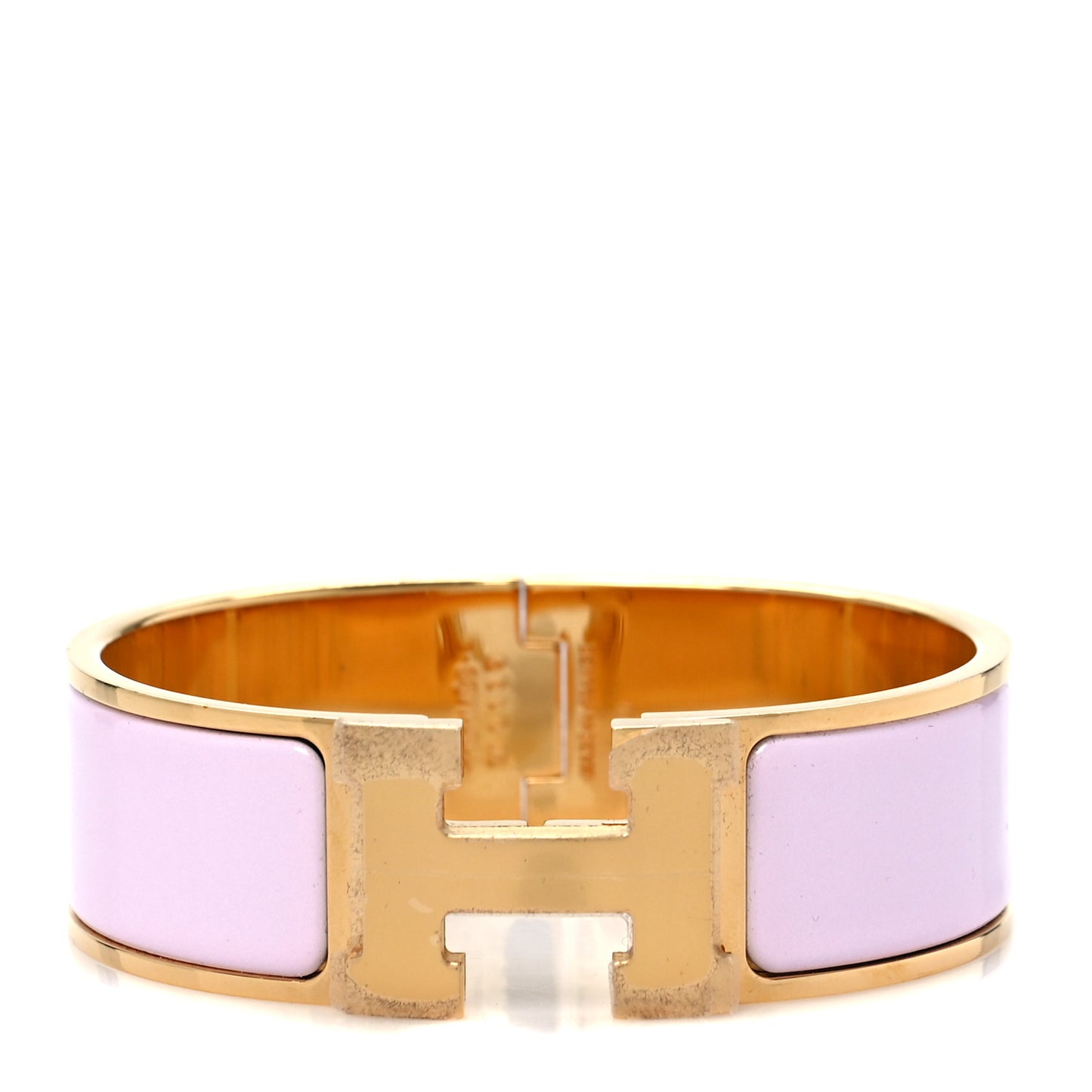 Enamel Narrow Clic Clac H Bracelet PM Rose Dragee