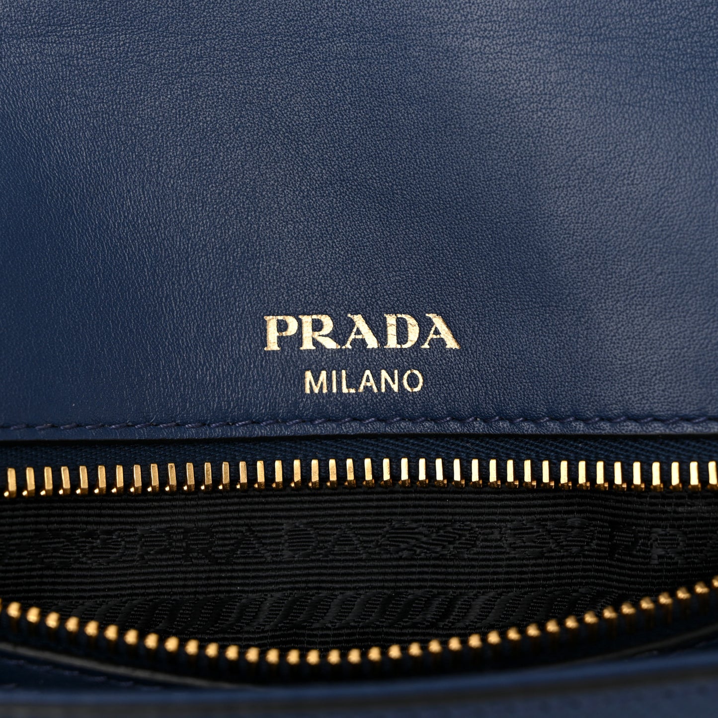 Saffiano Flap Shoulder Bag Bluette