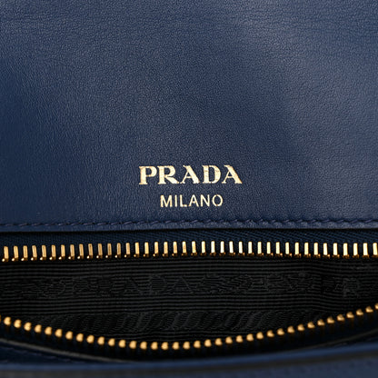 Prada Saffiano Flap Shoulder Bag Bluette 6 of 10