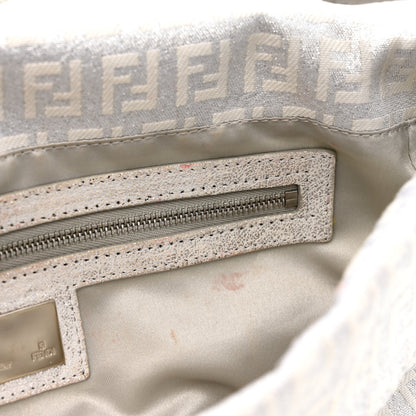 Fendi Metallic Zucchino Baguette Silver 11 of 11
