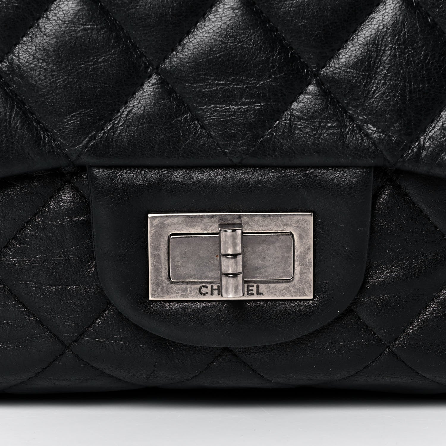 Chanel Washed Lambskin Quilted Jumbo Hybrid Reissue Flap Black 11 of 12
