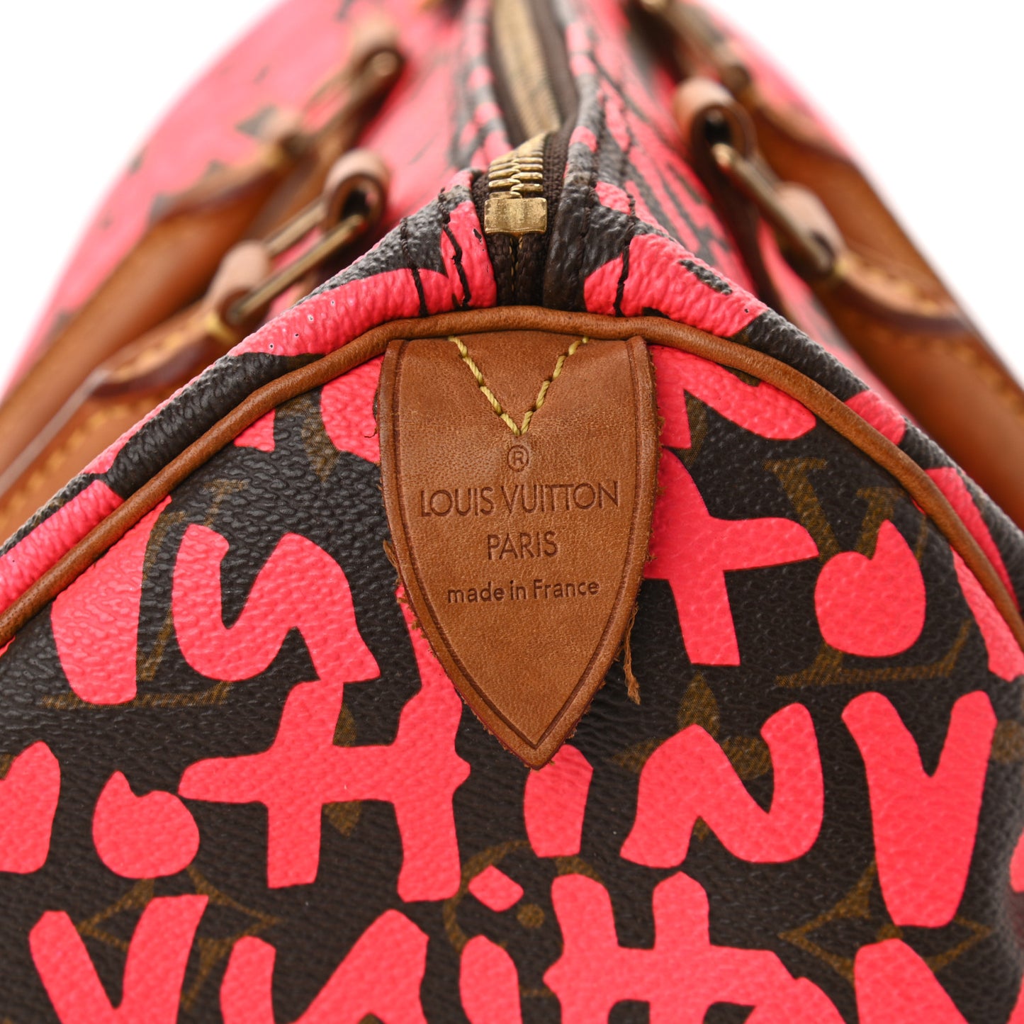 Monogram Graffiti Speedy 30 Fuchsia