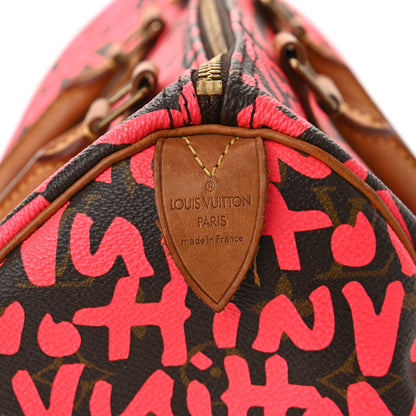Louis Vuitton Monogram Graffiti Speedy 30 Fuchsia 7 of 14