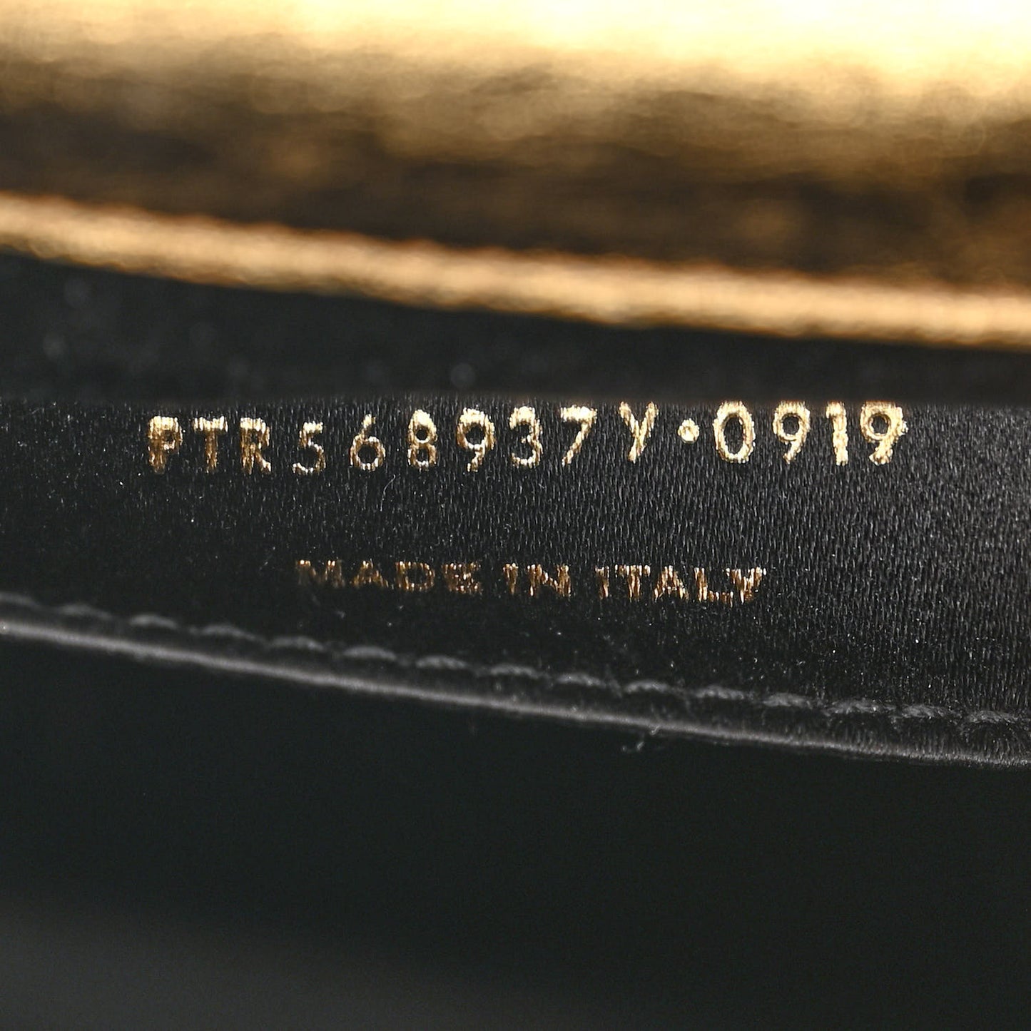 Metallic Calfskin Monogram Large Belle De Jour Clutch Gold