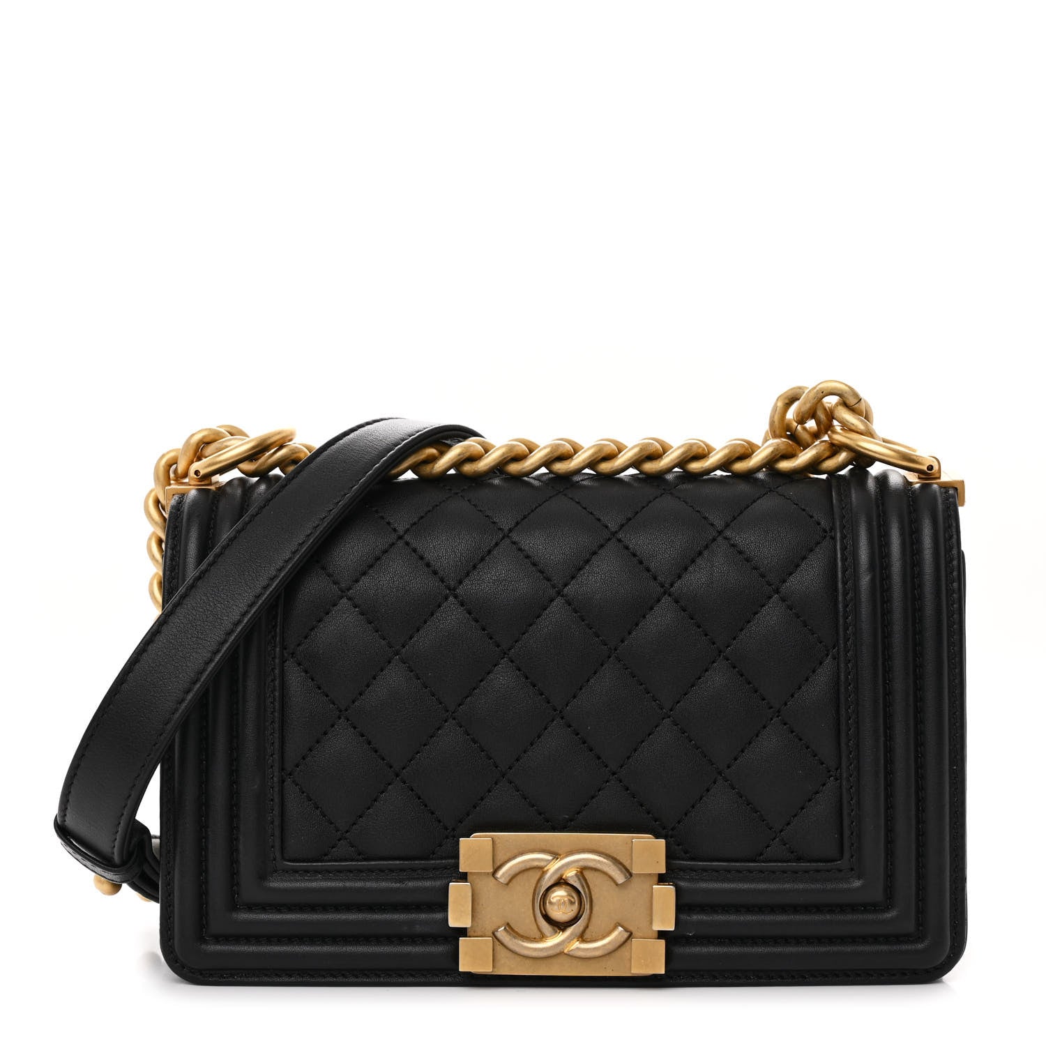 Chanel Calfskin Quilted Small Boy Flap Black 1 of 11